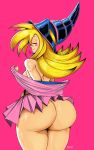 1girl 2019 ^_^ ass blush dark_magician_girl konami musical_note nipples signature yu-gi-oh! yuu-gi-ou_duel_monsters rating:Explicit score:10 user:Christianmar762