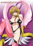 alexis_rhodes asuka_tenjouin asymmetrical_clothes asymmetrical_clothing blush breasts cosplay erect_nipples hairless_pussy harpie_girl harpy huge_breasts monster_girl nipple_slip nipples pussy sitting spread_legs stockings tenjouin_asuka uncensored wings yu-gi-oh! yu-gi-oh!_gx yuu-gi-ou yuu-gi-ou_gx rating:Explicit score:15 user:Cumingcock