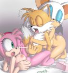 /\/\/\ amy_rose apostle_(artist) ass bed blue_eyes box breasts bukkake canine condom cum cum_in_eye cum_on_breasts cumshot ejaculation erect_nipples erection facial female fox from_behind furry green_eyes hair hairband handjob headshot hedgehog hetero huge_breasts kitsune male male/female masturbation miles_"tails"_prower multiple_tails mutual_masturbation nipples nude open_mouth orange_fur orange_hair orgasm penis pink_box pink_fur pink_hair reach-around reach_around rouge_the_bat sega short_hair sonic sonic_(series) sonic_the_hedgehog_(series) sonic_x spread_legs tail teeth threesome tissues uncensored used_condom wings rating:Explicit score:109 user:Dug