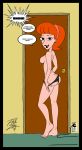 ass black_eyes black_panties breasts disney earring erect_nipples hairband hellahellastyle linda_flynn-fletcher lipstick looking_back nipples orange_hair panties phineas_and_ferb porn red_lipstick short_hair topless underwear undressing rating:Explicit score:52 user:zipp