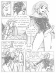 comic dc_comics dtiberius futanari monochrome raven_(dc) starfire teen_titans transformation_x rating:Explicit score:9 user:Lizard