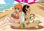 beach bikini charlene_doofenshmirtz female_only linda_flynn-fletcher lychee-soda lychee_soda ocean phineas_and_ferb side-tie_bikini umbrella rating:Explicit score:26 user:zipp