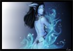 black_border blue_skin border breasts draenei sideboob tail warcraft world_of_warcraft rating:Safe score:7 user:Lizard