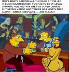 aerosmith anus ass barney_gumble cosmic cosmic_(artist) fishnet marge_simpson moe's_tavern moe_szyslak stockings the_simpsons yellow_skin rating:Questionable score:14 user:O2B_Free