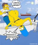 ass cosmic cosmic_(artist) marge_simpson moe_szyslak the_simpsons yellow_skin rating:Explicit score:20 user:O2B_Free