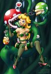 ayvuir_blue crown fire_flower heart high_heels licking monster nintendo nipper_plant peach piranha_plant plant princess_peach saliva shoes smoke super_mario_bros. teeth tentacle tongue vines wink rating:Explicit score:18 user:tags