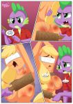 an_apple's_core_is_always_hardcore applejack equestria_untamed palcomix spike_(mlp) rating:Explicit score:1 user:losttapes219