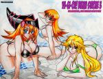 3_girls alexis_rhodes bikini dark_magician_girl jadenkaiba pool sherry_leblanc yu-gi-oh! rating:Questionable score:17 user:a1038954