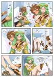 1boy 1girl comic inusen kid_icarus kid_icarus_(comic) male/female nintendo palutena pit rating:Safe score:2 user:Christianmar762