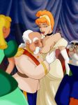 blonde_hair breast_sucking cartoonvalley.com cinderella closed_eyes clothed disney dress eyebrows gloves helg_(artist) princess_cinderella the_king_(cinderella) white_hair rating:Questionable score:5 user:mmay