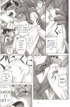 aoi_takayuki black_and_white comic couple english_text equine eyewear gay glasses hard_translated horse japanese_text kawai_takahiro kissing male masturbation monochrome penis soft_juice testicles text rating:Explicit score:3 user:Moonreker