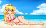 1girl beach big_breasts bikini blonde_hair blue_eyes bra breasts brush closed_mouth crown curvy earrings female_only happy highres jewelry lips long_hair navel nintendo on_floor photoshop princess princess_peach sexually_suggestive sigurd_hosenfeld sigurdhosenfeld solo super_mario_bros. swimsuit underwear rating:Safe score:13 user:Greedwell