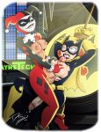 2011 2futas barbara_gordon batgirl batman_(series) batman_the_animated_series biting_lip bondage breast_grab colored cum cum_on_face dc_comics dcau dtiberius futa_only futanari futanari_on_futanari futanari_with_futanari harley_quinn nearphotison paizuri penis rating:Explicit score:71 user:ellampalli