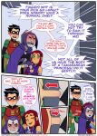 alien alien_girl comic dc_comics dick_grayson emotion_sickness_(teen_titans) grey_skin incognitymous_(artist) koriand'r orange_skin purple_hair rachel_roth raven_(dc) red_hair robin starfire tagme teen_titans threesome rating:Explicit score:1 user:losttapes219