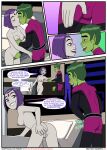 alien alien_girl beast_boy comic dc_comics emotion_sickness_(teen_titans) garfield_logan green_skin grey_skin incognitymous_(artist) purple_hair rachel_roth raven_(dc) tagme teen_titans rating:Explicit score:2 user:losttapes219