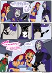 alien alien_girl comic dc_comics dick_grayson emotion_sickness_(teen_titans) grey_skin incognitymous_(artist) koriand'r orange_skin purple_hair rachel_roth raven_(dc) red_hair robin starfire tagme teen_titans threesome rating:Explicit score:2 user:losttapes219