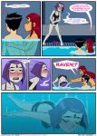 alien alien_girl comic dc_comics dick_grayson emotion_sickness_(teen_titans) grey_skin incognitymous_(artist) koriand'r orange_skin pool purple_hair rachel_roth raven_(dc) red_hair robin starfire swimming_pool tagme teen_titans rating:Explicit score:2 user:losttapes219