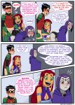 alien alien_girl comic dc_comics dick_grayson emotion_sickness_(teen_titans) grey_skin incognitymous_(artist) koriand'r orange_skin purple_hair rachel_roth raven_(dc) red_hair robin starfire tagme teen_titans threesome rating:Explicit score:1 user:losttapes219