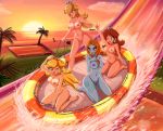 4_girls 4girls aqua_eyes arm arm_up arms art babe bare_legs bare_shoulders beach big_breasts blonde_hair blue_eyes blush breasts brown_hair cleavage clenched_hand cloud collarbone crown earrings erect_nipples eyeshadow female female_only grey_skin hair hair_over_one_eye hand_on_chest hand_on_own_chest happy highres holding inflatable_raft jewelry kneel kneeling legs long_hair makeup midna multiple_girls navel neck nintendo ocean open_mouth orange_hair palm_tree princess_daisy princess_peach princess_rosalina raft red_eyes rosalina rosalina_(mario) sea sigurd_hosenfeld sigurdhosenfeld sitting sky slide smile splash splashing spoilers standing sun sunset super_mario_bros. super_mario_kart tattoo the_legend_of_zelda thighs tree twili_midna twilight twilight_princess wariza water water_slide waterslide wink yellow_sclera zenra rating:Explicit score:43 user:ShadowKing11