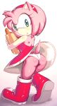 1girl amy_rose anthro apostle_(artist) ass bag blue_eyes blush boots bread breasts dress dress_lift embarrassing eyelashes female food gloves green_eyes hair headband hedgehog highres looking_at_viewer looking_back panties pantyshot pink_hair sega short_hair skirt solo sonic sonic_(series) standing tail underwear upskirt walking white_panties rating:Questionable score:67 user:Moonreker