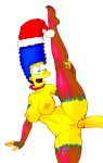 anal christmas christmas_outfit legoman lm_(legoman) marge_simpson stockings the_simpsons white_background yellow_skin rating:Explicit score:31 user:O2B_Free