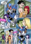 alternate_hairstyle beast_boy comic cyborg dc dc_comics dcau hair_down jinx palcomix raven_(dc) robin slade starfire teen_titans terra rating:Explicit score:17 user:SimsPictures