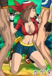 ash ash_ketchum big_breasts bottomless breasts brock fellatio handjob kageta may nintendo oral penis pokemon satoshi_(pokemon) rating:Explicit score:26 user:metalpestoq