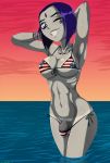 big_breasts bikini blue_hair breasts dc dcau futanari grey_skin hair intersex raven_(dc) shadman swimsuit teen_titans rating:Explicit score:41 user:ShadowKing11