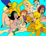 american_dad bart_simpson chris_griffin family_guy francine_smith hayley_smith homer_simpson incest lisa_simpson lois_griffin marge_simpson meg_griffin orgy peter_griffin stan_smith steve_smith the_simpsons yellow_skin rating:Questionable score:31 user:HOT4MEG