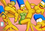 big_breasts blue_hair breasts fairfax fellatio hair marge_simpson oral slappyfrog the_simpsons yellow_skin rating:Explicit score:41 user:toonhunter