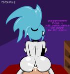 anal anal_penetration ass back big_ass blue_hair choker cum cum_in_ass cum_inside danny_phantom darkdpx3 earrings ember_mclain girl_on_top long_hair nude ponytail white_skin rating:Explicit score:90 user:sugarskull234