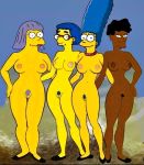 bernice_hibbert homerjysimpson luann_van_houten marge_simpson sarah_wiggum tagme the_simpsons yellow_skin rating:Explicit score:15 user:toonhunter