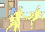 bar blue_hair bottle homer_simpson incest kongen lisa_simpson marge_simpson moe's_tavern moe_szyslak oral penis size_difference the_simpsons toes yellow_skin rating:Explicit score:15 user:hamillmatt