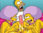 cheating cum cumming_penis gif handjob homer_simpson patty_bouvier questionable_consent selma_bouvier the_simpsons yellow_skin rating:Explicit score:8 user:toonhunter