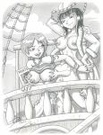 breasts dtiberius futa_on_futa futanari monochrome nami nico_robin one_piece rating:Explicit score:5 user:SimsPictures