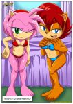 amy_rose anthro archie_comics bbmbbf bed bikini bra breasts duo female mobius_unleashed palcomix panties pose sally_acorn saturday_night_fun_4 sega sonic_(series) sonic_the_hedgehog_(series) swimsuit underwear rating:Questionable score:39 user:NightmareMaster21