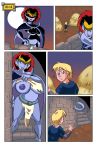 big_breasts blonde_hair breasts comic demona disney earrings gargoyles glassfish hair lipstick moon night nipples pregnant red_hair smile tom tom_(gargoyles) rating:Questionable score:15 user:mmay