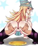 1girl anus anus_only ass backboob big_ass big_breasts blonde_hair blush breasts dark_magician_girl from_behind green_eyes happy horny long_hair looking_back maebari nightmare-doom nightmaredoom_(artist) nude sideboob spread_anus spread_ass thighhighs uncensored v yu-gi-oh! yuu-gi-ou_duel_monsters rating:Explicit score:27 user:NightmareDoom