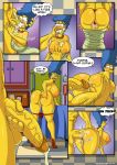 anal anal_penetration bent_over big_ass big_breasts breasts comic cum fellatio from_behind kogeikun marge_erotic_fantasies marge_simpson oral penis pussy the_simpsons yellow_skin rating:Explicit score:58 user:lordkuyohashi