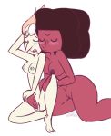 2_girls afro blush breasts cartoon_network female_only fingering garnet garnet_(steven_universe) hair multiple_girls nipples nude pearl pearl_(steven_universe) princesscallyie short_hair steven_universe wide_hips yuri rating:Explicit score:13 user:zipp