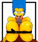 belt_bra bondage breasts cum cumming_penis exclamation_(artist) huge_breasts marge_simpson paizuri penis the_simpsons yellow_skin rating:Explicit score:16 user:toonhunter