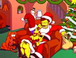 ass autofellatio boots christmas_outfit couch_sex darren_(arabatos) fellatio jose_malvado kissing_penis marge_simpson oral paizufella paizuri penis santa's_little_helper santa_costume the_simpsons yellow_skin rating:Explicit score:22 user:toonhunter