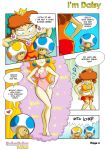 >:( >:) breasts cleavage comic covered_nipples evil_smile heart i'm_daisy legs mushroom_people nintendo nipples panties pink_swimsuit princess_daisy sakusakupanic smile spoken_heart super_mario_bros. swimsuit toad_(mario) toad_(mario_species) undressing white_panties rating:Questionable score:30 user:PeachIsSexy1995