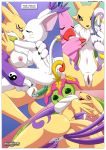 1girl comic digihentai digimon gatomon how_renamon_became_a_sex_idol_(digimon) nipples palcomix palmon renamon rating:Explicit score:0 user:Christianmar762