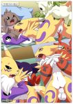 1girl comic digihentai digimon guilmon how_renamon_became_a_sex_idol_(digimon) impmon nipples palcomix renamon terriermon rating:Explicit score:0 user:Christianmar762