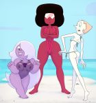 3_girls 3girls amethyst_(steven_universe) bbw beach bikini garnet_(steven_universe) hair long_hair multiple_girls pearl_(steven_universe) short short_hair sling_bikini steven_universe tall rating:Questionable score:56 user:zipp