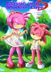 2_girls 2girls amy_rose amy_rose_(classic) bbmbbf classic_and_modern_love comic cover_page female_only mobius_unleashed palcomix sega sonic sonic_(series) sonic_the_hedgehog_(series) rating:Explicit score:5 user:Christianmar762