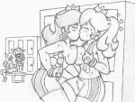 4girls blush breasts crown earrings kissing locker_room lockers ponytail princess_daisy princess_peach princess_rosalina rosalina short_shorts soccer_ball sports super_mario_bros. supergon55 sweaty symmetrical_docking toadette topless yuri rating:Explicit score:12 user:MPLDAM9919