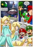 bbmbbf blonde blonde_hair blue_eyes clothed comic crown dress earrings female long_blonde_hair long_hair luigi male mario mario_&_sonic_(comic) mario_(series) mario_bros mobius_unleashed nintendo palcomix princess_rosalina rosalina royalty standing star_earrings tagme yoshi rating:Safe score:2 user:Christianmar762