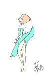 aqua_eyes dress_lift dressing embarrassing funny long_hair looking_back looking_down no_panties pale_skin pearl pearl_(steven_universe) steven_universe white_skin wind wind_lift rating:Questionable score:9 user:zipp